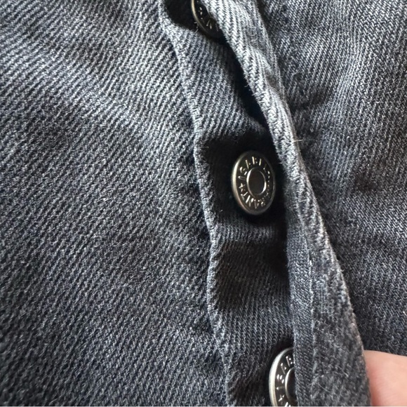 Isabel Marant Etoile Black Fiali Denim Pencil Midi Skirt size 38 - Picture 9 of 13